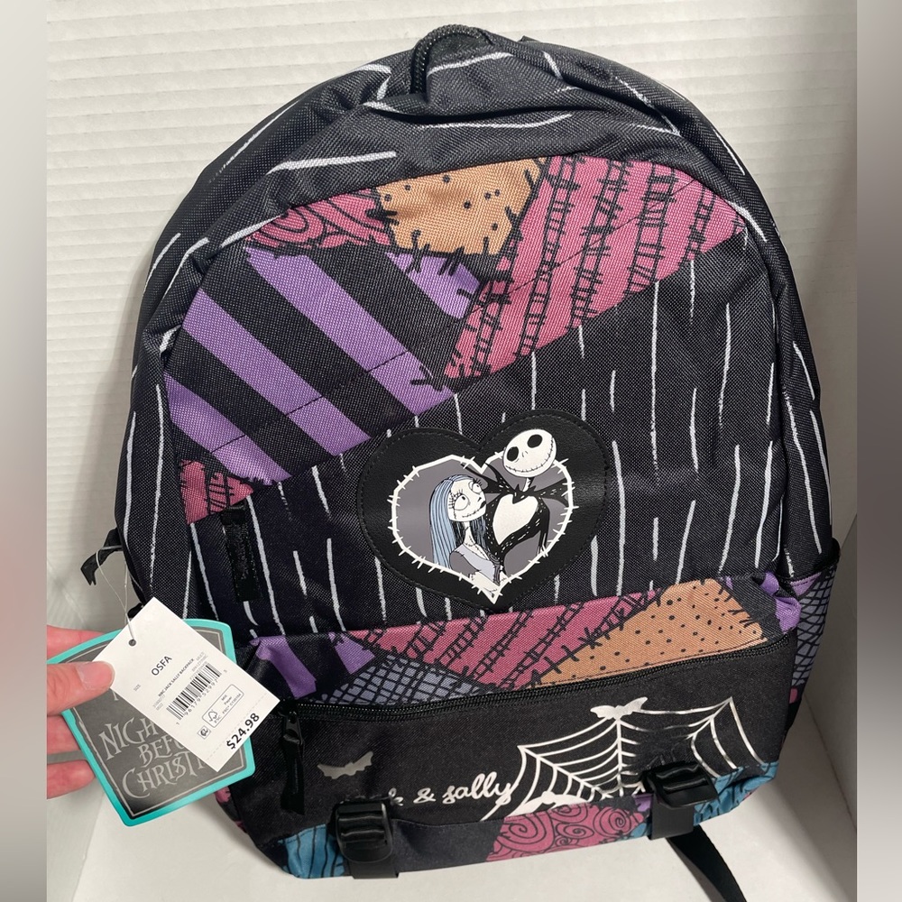 Disney Backpack Tim Burton's Jack & Sally The Nightmare Before Christmas